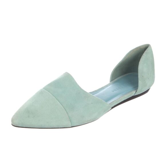 Jenni Kayne, D'Orsay suede Flat in sky, Sz 37 $495 - Picture 2 of 9